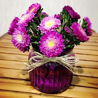 乡村地中海创意蓝色透明玻璃花瓶水培花瓶 办公