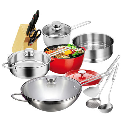 <b>中式炒锅不锈钢锅具套装</b>