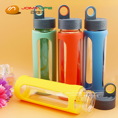 乐扣乐扣水杯 儿童杯玻璃杯便携带盖杯子定制