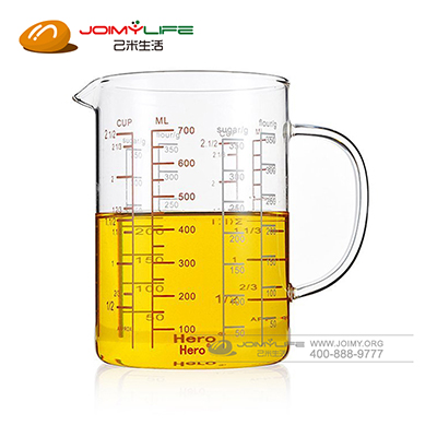 Hero耐热玻璃量杯 厨房烘培毫升刻度杯可加热定制