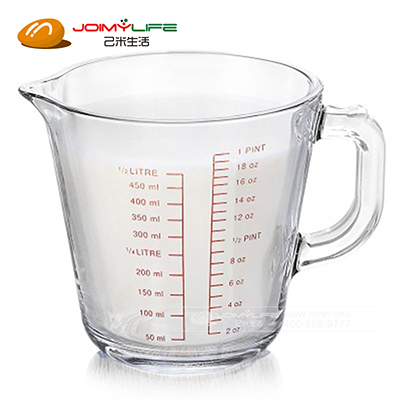 Prointxp钢化玻璃杯量杯 带刻度耐热可进微波炉定制