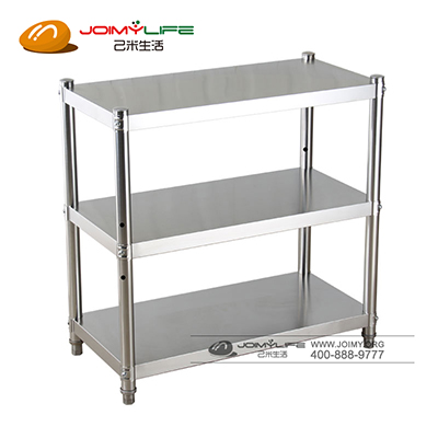 不锈钢厨房置物架落地3多层放锅架子定制