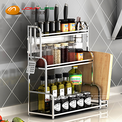 雅怡洁厨房置物架不锈钢收纳架定制