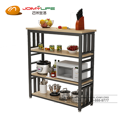 厨房置物架微波炉架切菜桌多功能收纳储物架落地定制