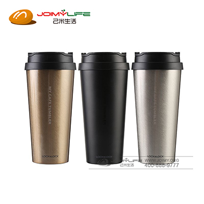 乐扣乐扣 不锈钢翻扣保温保冷咖啡杯定制