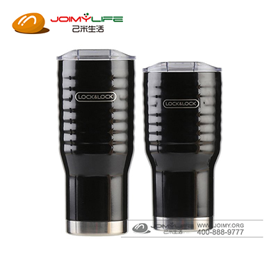 乐扣乐扣 不锈钢黑浪车载保温杯定制