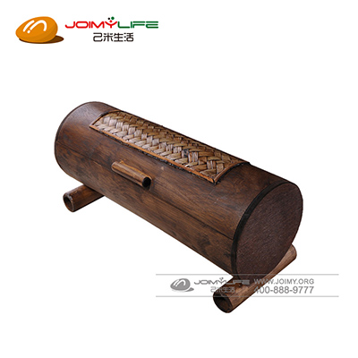 泰国进口木质竹编筷子盒 家用创意复古个性筷盒收纳摆件定制