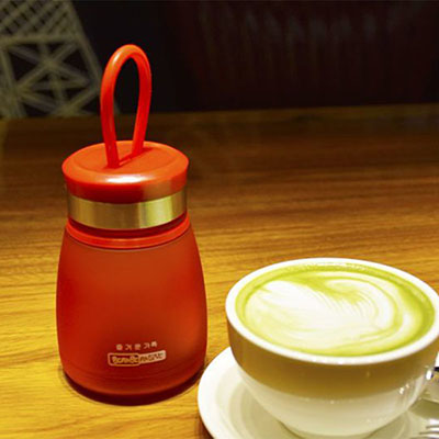 手提磨砂防摔学生运动塑料水杯