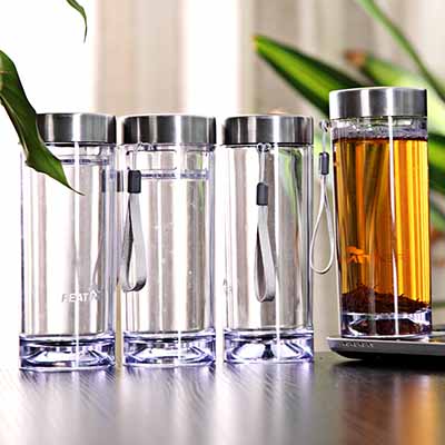 便携密封泡茶杯滤网直身杯