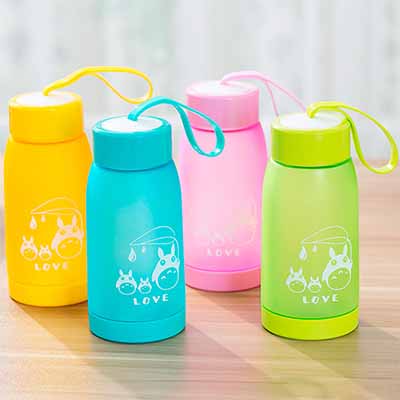 可爱卡通塑料大肚杯