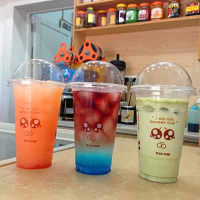 <b>加厚可爱表情一次性奶茶杯</b>