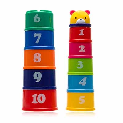 益智叠叠杯小熊积木