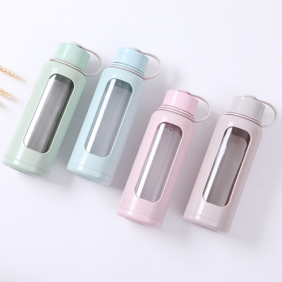 现款礼品杯定制 运动旅行杯批发厂家 环保麦秸杯定做logo