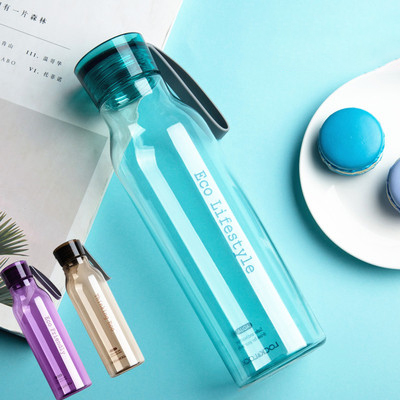 乐扣乐扣塑料水杯 随手杯防漏便携运动水壶 学生杯子密封户外茶杯