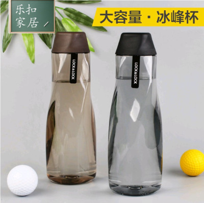 乐扣乐扣塑料水杯 创意潮流便携随手大容量运动壶 冰峰塑料杯子