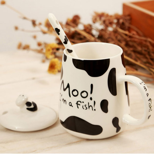 清醇斑点奶牛马克杯