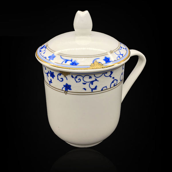 精茗韵香青花瓷杯