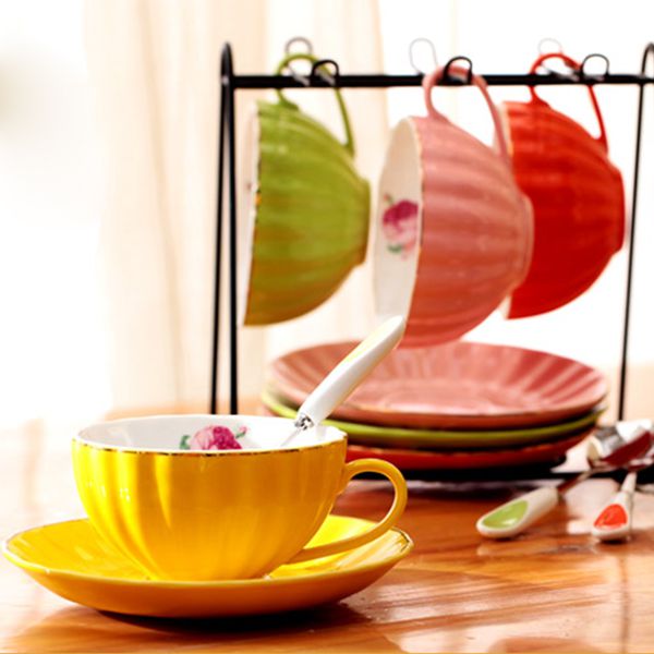 骨瓷礼品套装卡布奇诺咖啡杯