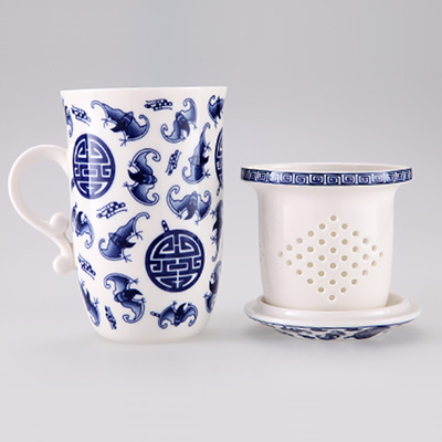 DH家用茶杯陶瓷 套装景德镇青花瓷杯子