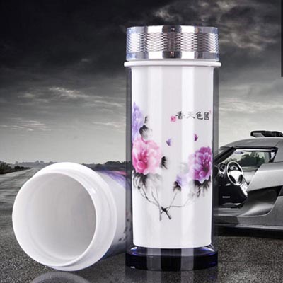 国画风陶瓷吸附杯