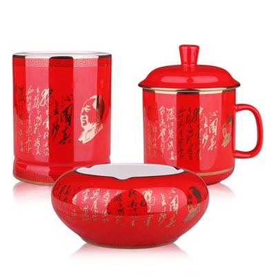 红瓷诗词三件套