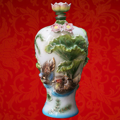 <b>鸳鸯戏水立体酒瓶</b>
