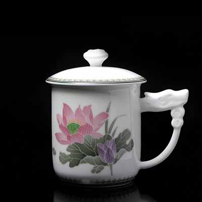 双层隐花毛瓷杯