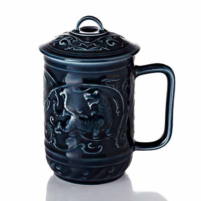 威镇八方高杯活瓷办公水杯