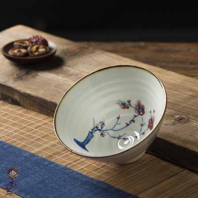 <b>青花釉碗餐具斗笠米饭碗</b>