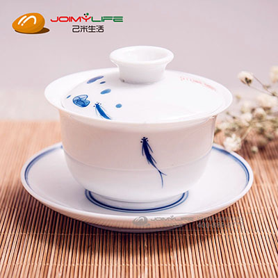 2019年8月  白瓷功夫茶具礼品套装定做