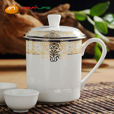 2019年8月  办公简约陶瓷水杯定做