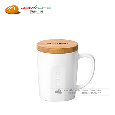 tomic特美刻杯子陶瓷水杯 可爱创意马克杯带盖咖啡杯牛奶杯定制
