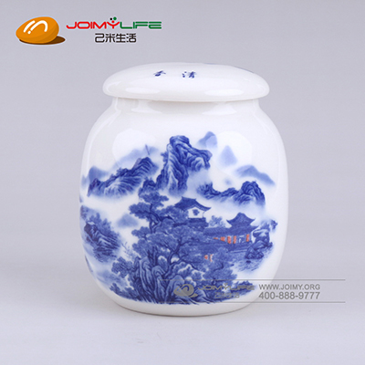 青山陶瓷茶叶罐定制