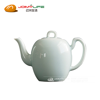 景德镇全手工白瓷影青茶壶  茶具定制批发