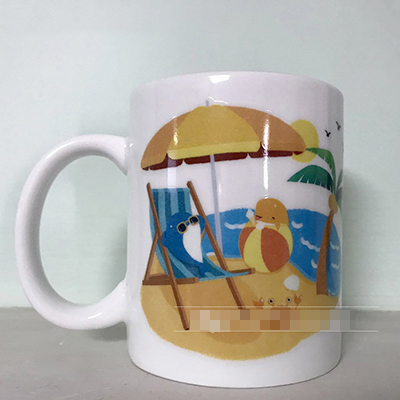 伍小鱼陶瓷水杯定制