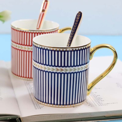 景德镇陶瓷杯子批发 欧式英伦水杯马克杯订做 骨瓷咖啡杯茶杯礼品LOGO定制