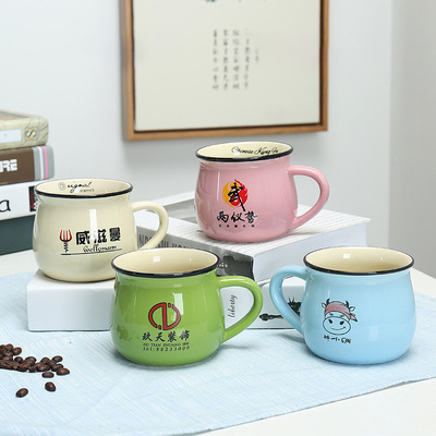 印logo马克杯 活动礼品杯 定做图案水杯