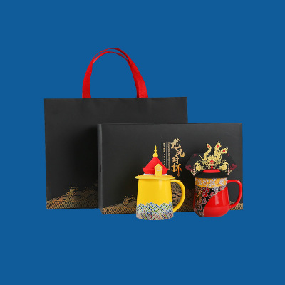 结婚情侣套杯定制 陶瓷婚庆礼品杯批发 陶瓷杯定做厂家 结婚礼物