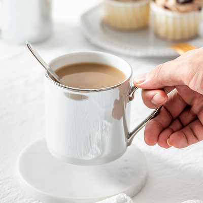 珍珠陶瓷马克杯 家用泡茶杯子 英式下午茶咖啡杯厂家