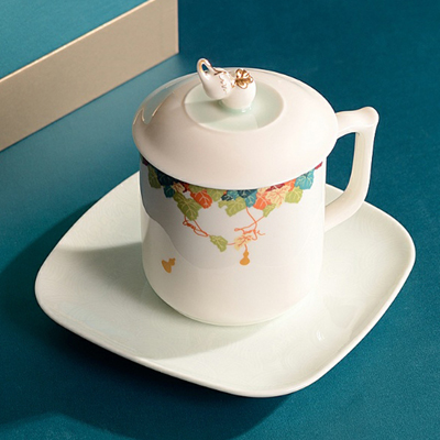 兰台福禄杯单杯 加茶托礼盒装商务随手礼