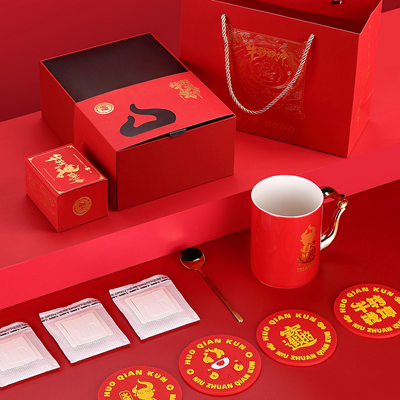 牛转乾坤手握钱坤杯挂耳福鼎老白茶2016紧压寿眉礼盒