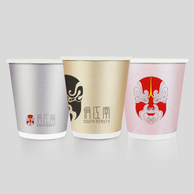 俏江南双层环保硬纸杯定制案例