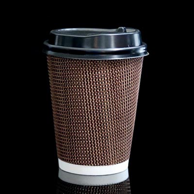 <b>一次性斜纹瓦楞双层纸杯</b>