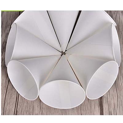 白色尖底一次性锥形纸杯