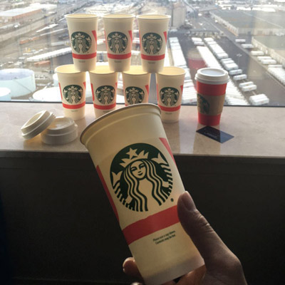<b>星巴克 一次性咖啡奶茶纸杯</b>