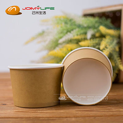 2019年8月  环保牛皮纸碗定做